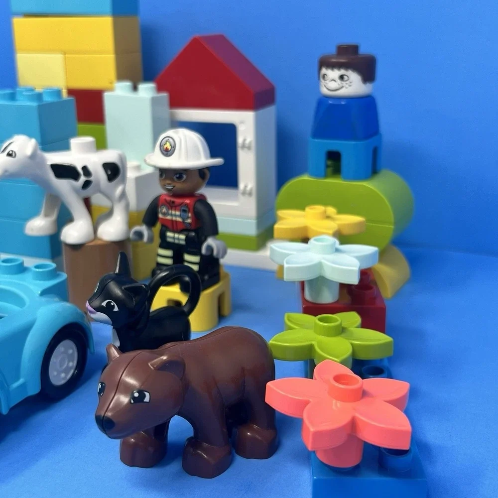 LEGO DUPLO Lot Building Blocks 10 Figures Kids Toddler Toy Set Mixed Bundle Play